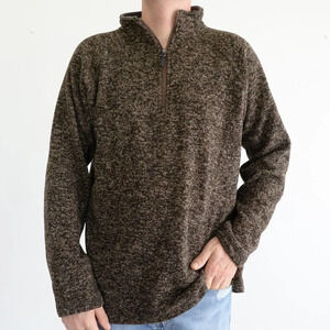 Vintage Stillwater  Supply Co. Brown Half Zip Sweater Size XL